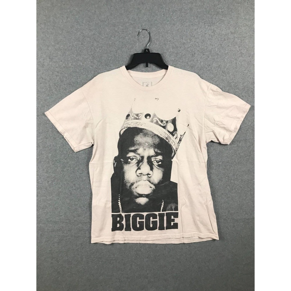Brooklyn Mint Shirt Mens L White Biggie Smalls Notorious B.I.G. Rapper Hip Hop